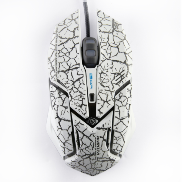 E-Blue Myš Auroza Gaming, bílá, ebox