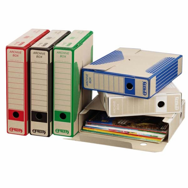 Archiv Emba Box, A4, 75mm, černá, Emba