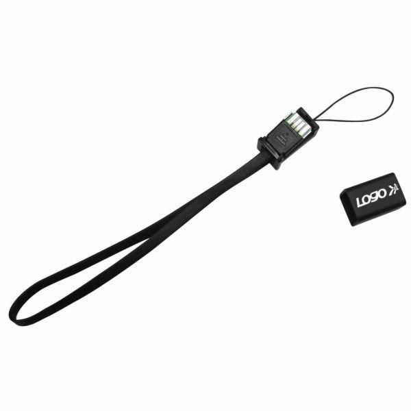 Logo kabelu USB USB-A – miniUSB 0,3 m černý (24904)