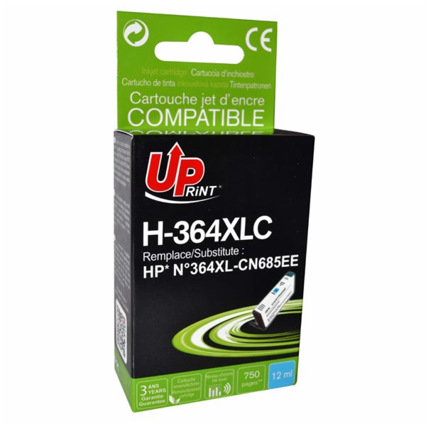 Inkoust UPrint H-364XLC / CB323EE (azurový)