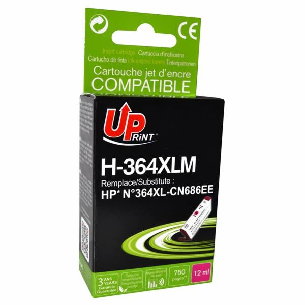 Inkoust UPrint H-364XLM / CB324EE (purpurový)