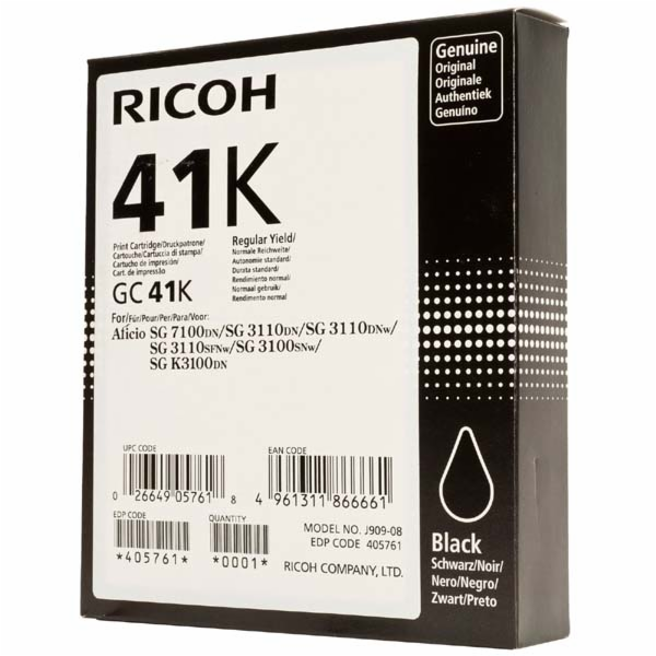 Ricoh gel GC 41K / 405761 (černý)