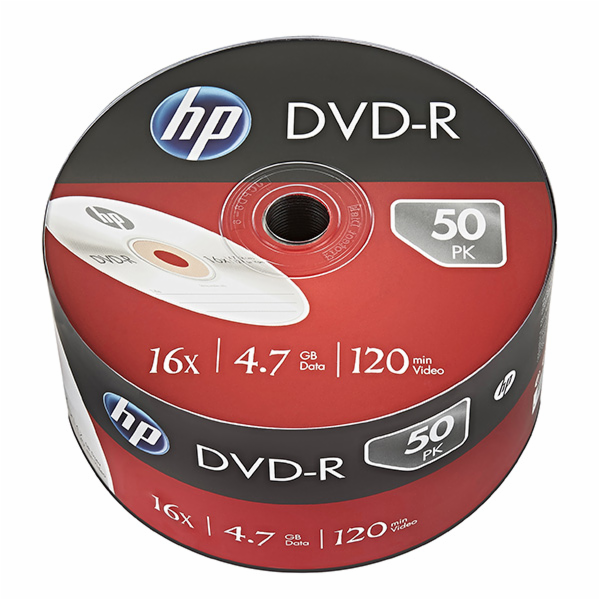 HP DVD-R 4,7 GB 16x 50 kusů (HP1650S-)