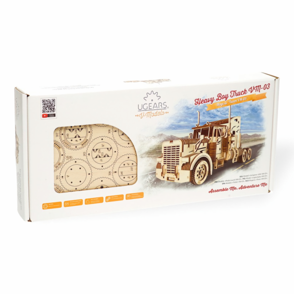 Hračka Ugears 3D dřevěné mechanické puzzle VM-03 Tahač He...