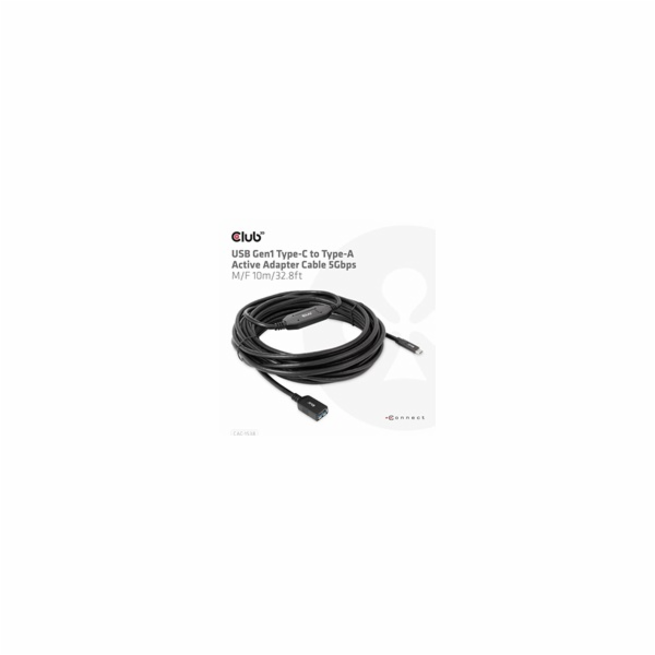 Club3D Kabel USB-C na USB-A, Aktivní adaptér/kabel, 5 Gbp...