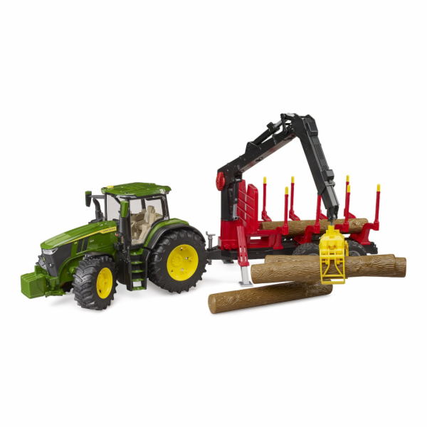 Bruder 3154 traktor John Deere 7R 350 se zadním přívěsem ...