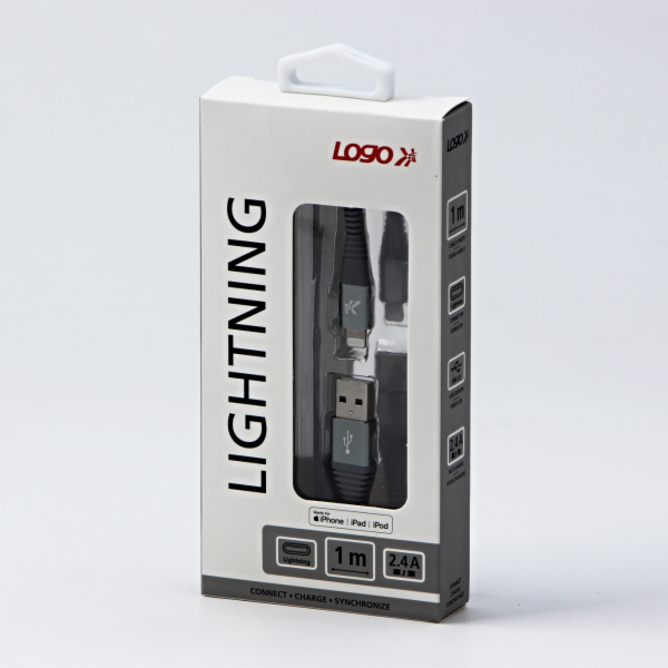 USB kabel USB-A - Lightning 1 m Bílý