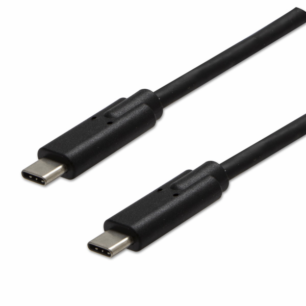 Neutrální USB kabel USB-C - USB-C 1 m černý