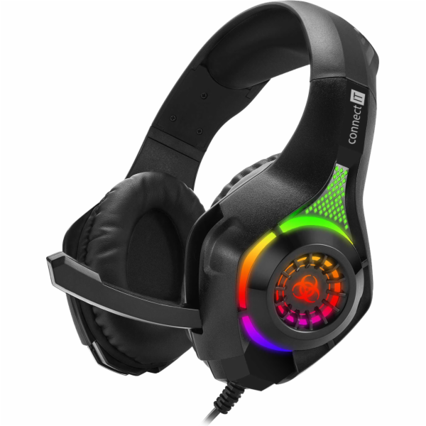 CONNECT IT BIOHAZARD RGB herní sluchátka s mikrofonem, 1x...