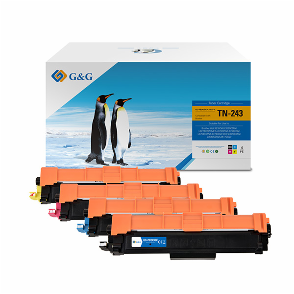 Sada tonerů G&G náhradní CMYK TN-243CMYK (NT-PB243BK/C/M/...
