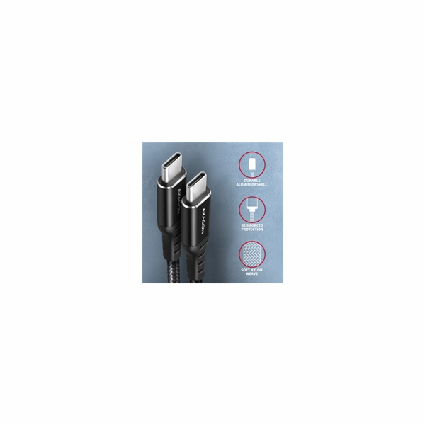 AXAGON BUCM-CM20AB, HQ kabel USB-C <-> USB-C, 2m, USB 2.0...