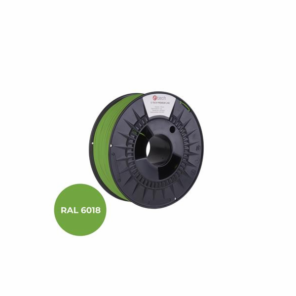 Tisková struna (filament) C-TECH PREMIUM LINE, PETG, zele...