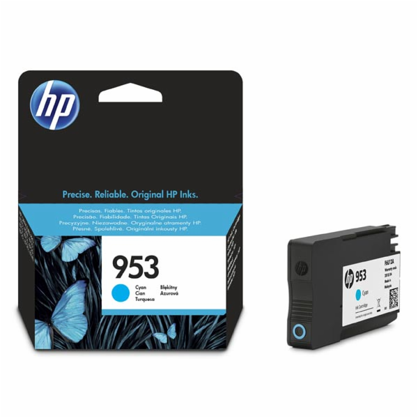HP inkoustová kazeta 953 azurová F6U12AE originál