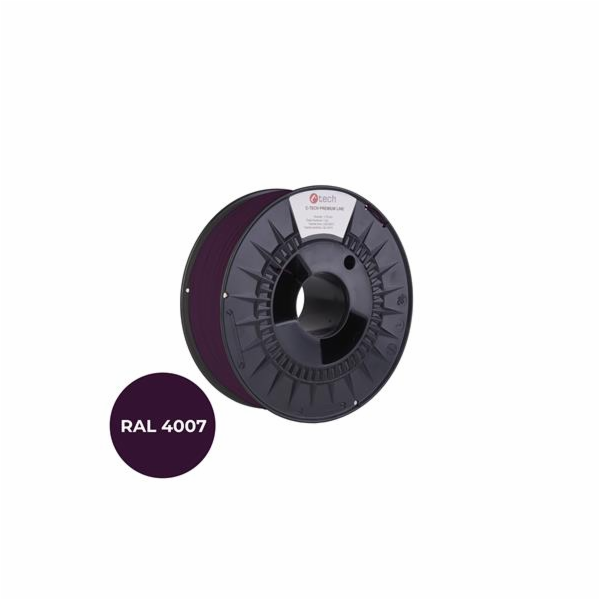 C-TECH Tisková struna (filament) PREMIUM LINE, PLA, purpu...