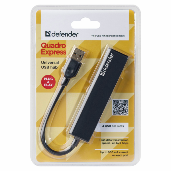 HUB USB Defender 4x USB-A 3.0 (83204)