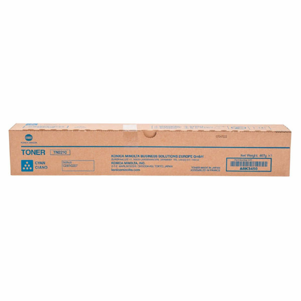 Originální azurový toner Konica Minolta TN-221 (A8K3450)