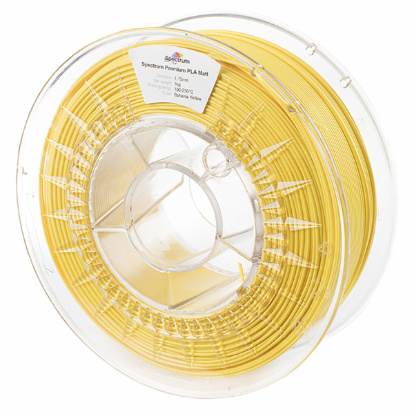 Spectrum Filament PLA Matt Bahama Yellow 1,75 mm / 1 kg