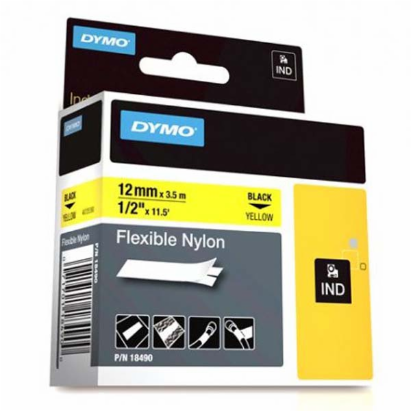 Dymo Páska RHINO 18490 (černá na žluté)