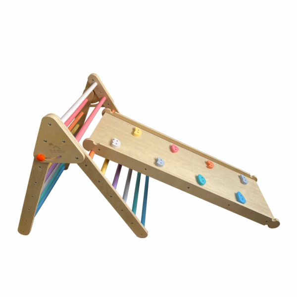 Hračka 2Kids Toys Piklerové trojúhelník s deskou pastelový