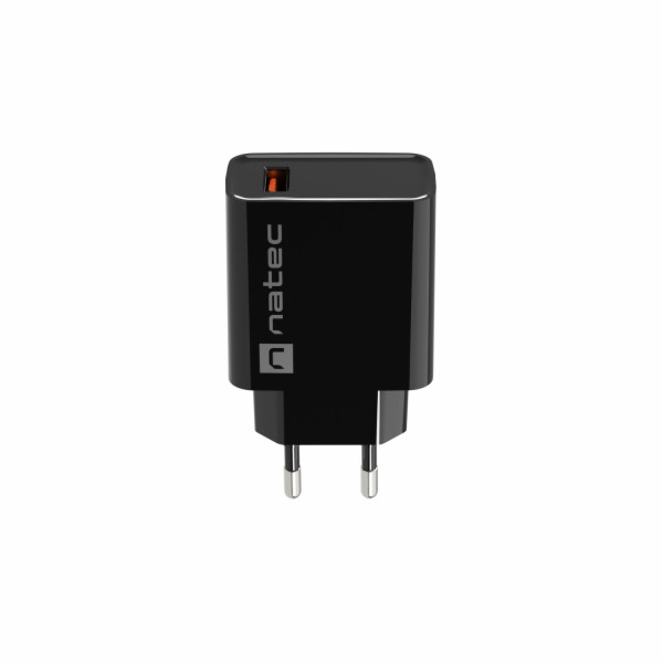 Ribera 1x USB-A 18W nástěnná nabíječka Černá