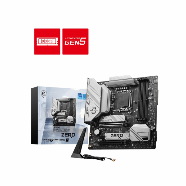 MSI B760M PROJECT ZERO, základní deska