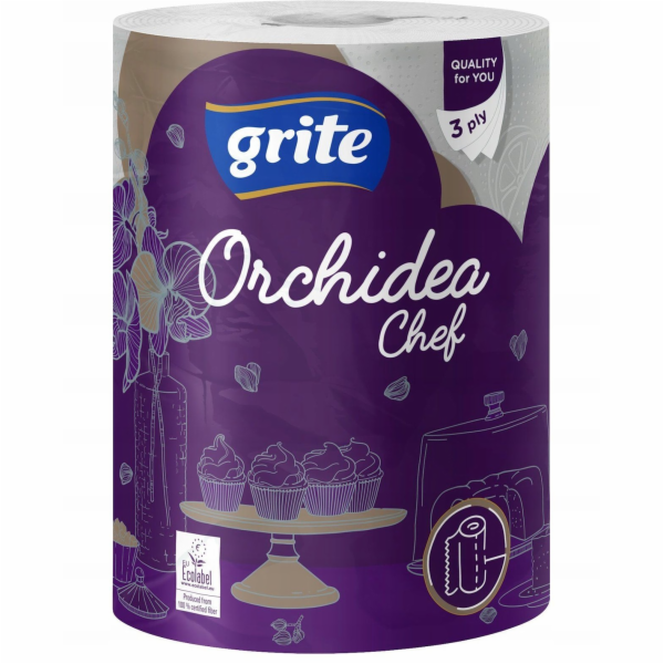 Papírový ručník Grite Orchidea, 3vrstvý.
