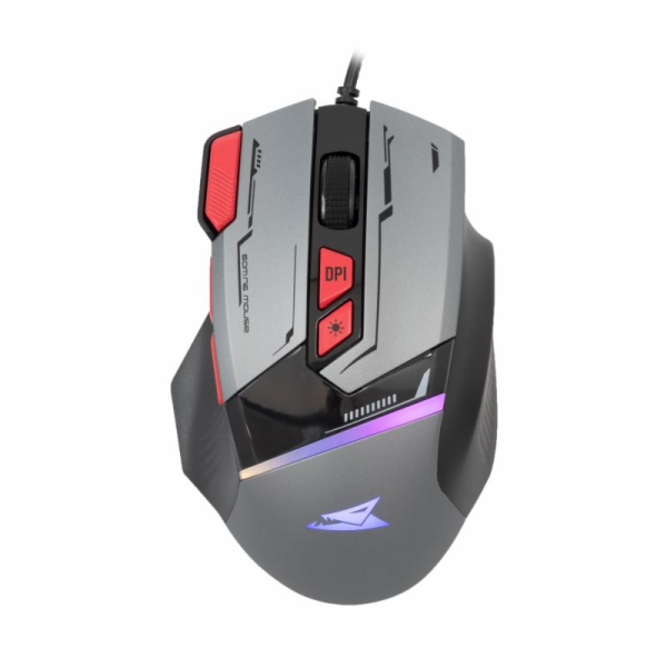 Baracuda Gaming mouse MANTA, 8D, 12800 dpi, grey