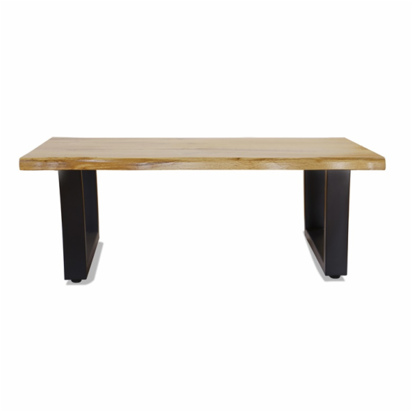 Konferenční stolek Domoletti černá/dřevo, 90cm x 60cm x 39cm