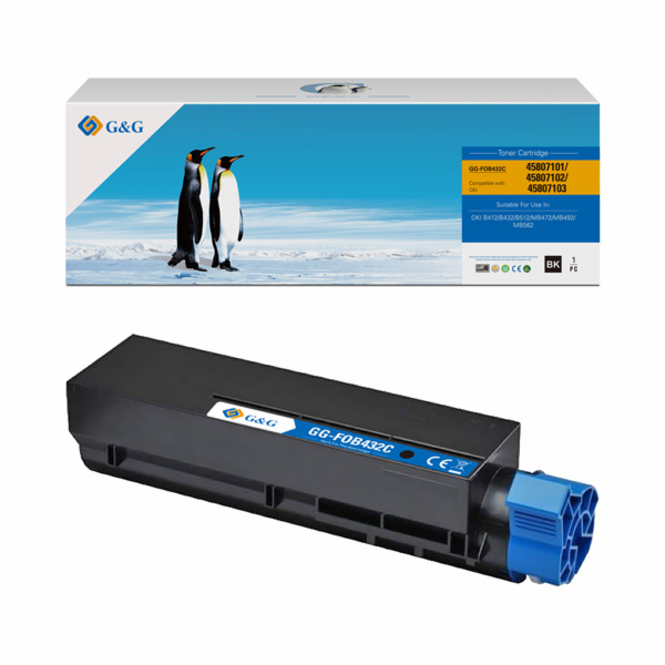 G&G Toner Kompatibilní toner G&G s OKI 45807102, NT-FOB43...