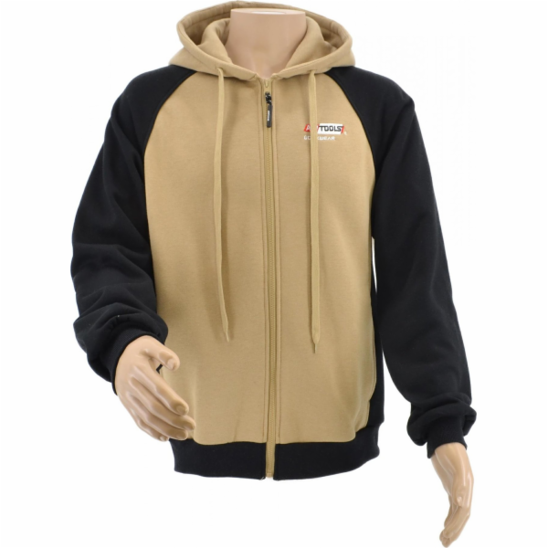AWTools Mikina se zipem AWTOOLS T6/ Béžovo-černá/ S