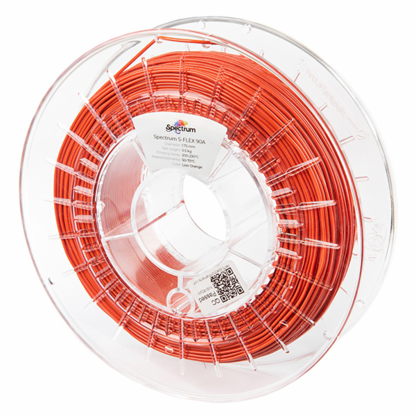 Spectrum Filament S-Flex 90A 1,75 mm Lev oranžová 0,50 kg