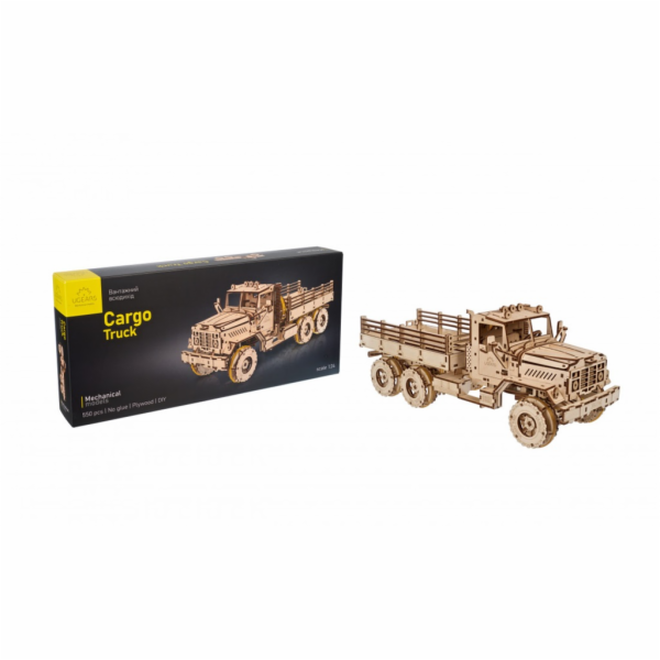 Ugears 3D dřevěné mechanické puzzle Nákladní auto CARGO
