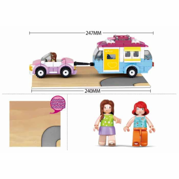 Sluban Girls Dream Holidays M38-B0606 Auto s karavanem