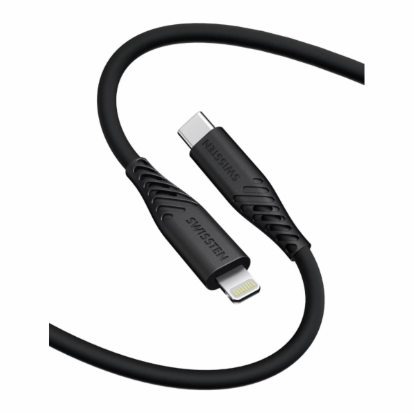 Swissten datový kabel soft silicone usb-c / lightning 1,5...