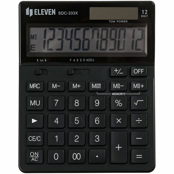 Eleven Kalkulačka SDC-333X-BK  černá/Ele