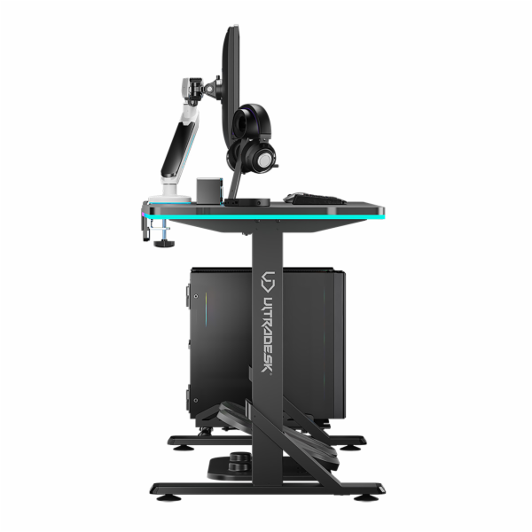 Ultradesk stůl ULTRADESK Herní stůl IRON BLACK, 132,5x60,...