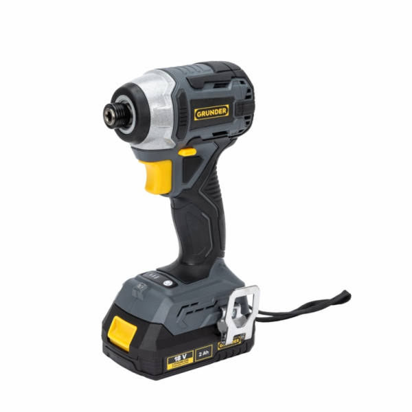 Sada nářadí GRUNDER CD-B0B18+CW-B1218E, 18 V, 2×2 Ah