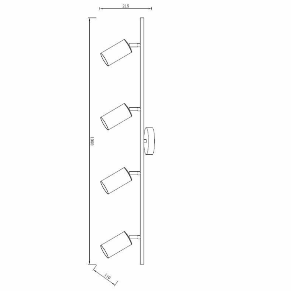 Směrová svítilna Domoletti Bat 2023658-4 100 W, GU10