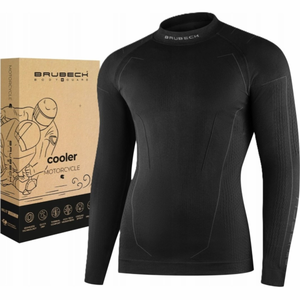 Brubeck LS1654M Pánská mikina COOLER černá XL