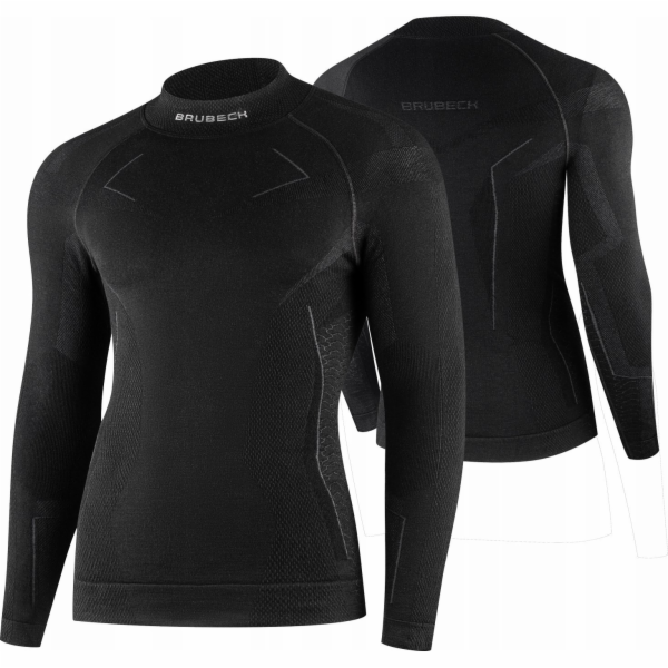 Brubeck LS1666M Pánská mikina EXTREME MERINO černá S