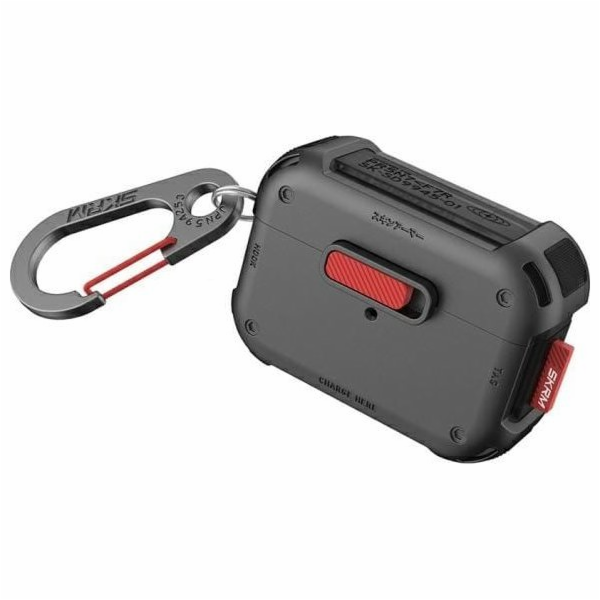 SKINARMA Pouzdro Mecha pro AirPods Pro 2 šedé/gunmetal