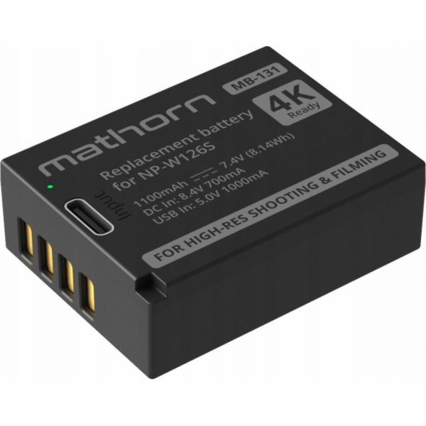 ExtraLink Baterie Mathorn MB-131 1100mAh USB-C Náhradní N...