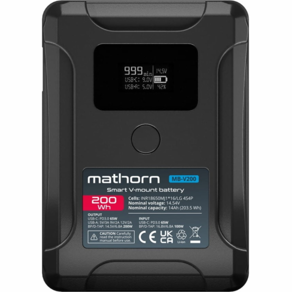 Canyon Baterie Mathorn MB-V200 14000mAh PD65W OLED USB-C ...