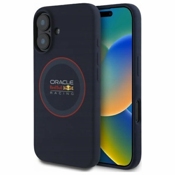 Red Bull Silikonový kryt RBHMP16S24SIILVR pro iPhone 16 6...