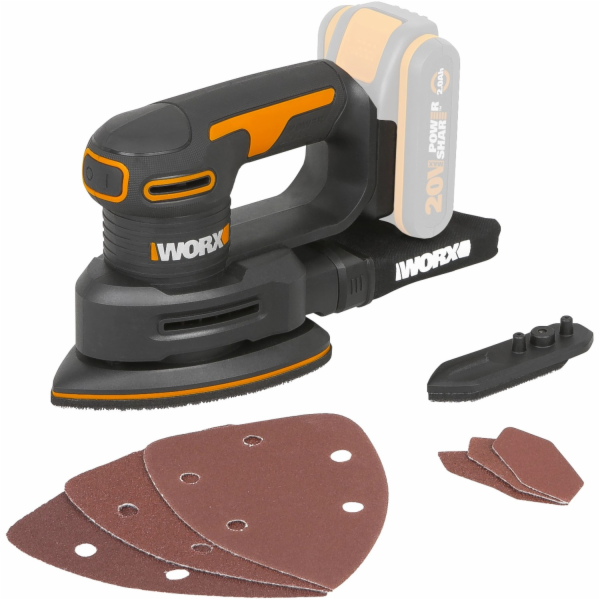Worx WX822.9 Akumulátorová trojúhelníková bruska (pouze n...