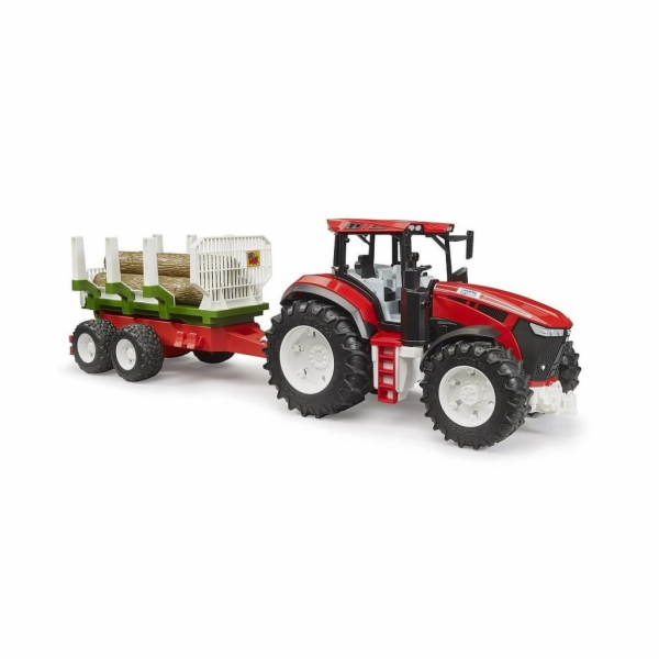 BRUDER 3453 ROADMAX Traktor s přívěsem a 3 klády