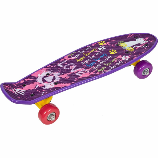 Enero Plastový skateboard Mini Love Kitty