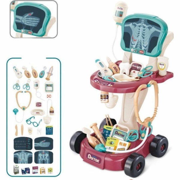 LeanToys Lékárnička na vozíku