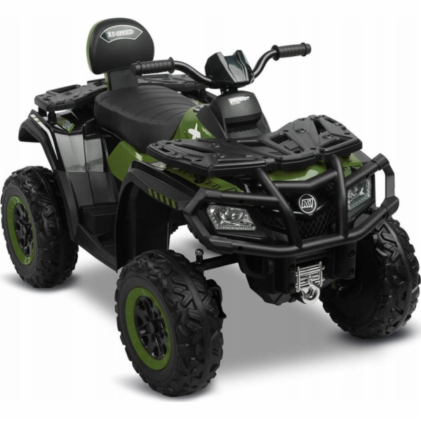 Toyz BATERIE NAHÁNĚNÉ VOZIDLO RUSH VOJENSKÁ ZELENÁ