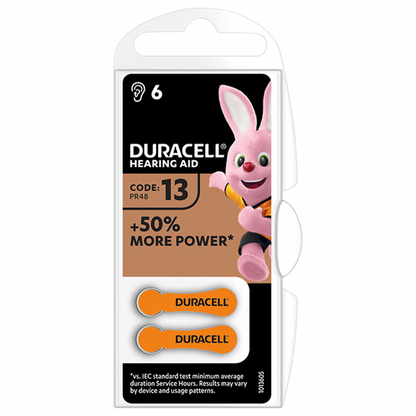 baterie Duracell ZA  6-pack  blistr/Dura